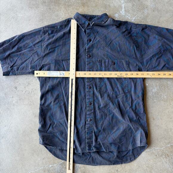 VINTAGE 80S SHAH SAFARI AOP PATTERN BUTTON UP SHORT SLEEVE SHIRT MENS MEDIUM - Picture 5 of 5